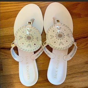 Jack Rogers Georgica Jelly sandals white